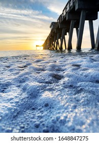 Waves At Venice Beach Fishing Pier