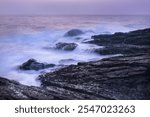 The waves of Xichong Beach in Dapeng New District Shenzhen