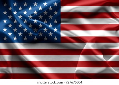 Wave American Flag vereinte Staaten von Amerika Textur, Hintergrund