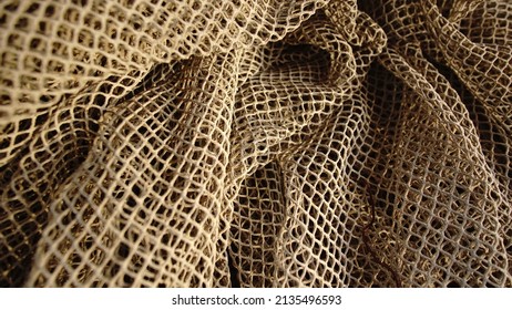 Waving Fishnet Texture As Background