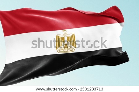 Waving flag of Egypt High resolution