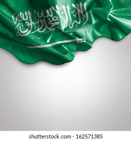 Waving Flag Of Saudi Arabia, Western Asia