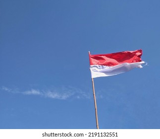 Waving Red White Flag Stock Photo 2191132551 | Shutterstock