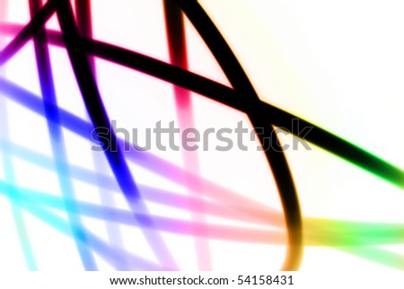 Wavy abstract laser light.