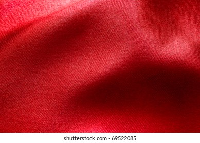 Wavy Red Fabric For Background