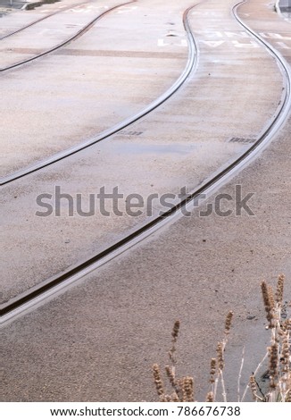 Wavy tramlines background
