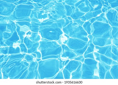 Wavy water surface of swimming pool