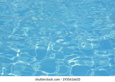 Wavy Water Surface Of Swimming Pool