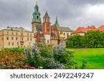 Wawel castle in Krakow, Poland, Europe. Famous landmark on river Wisla