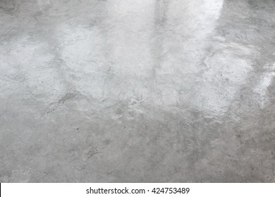 Wax Cement Texture Background. Reflection On Slip Floor.