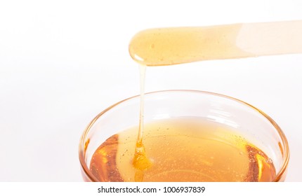 wax for depilation on white background isolated