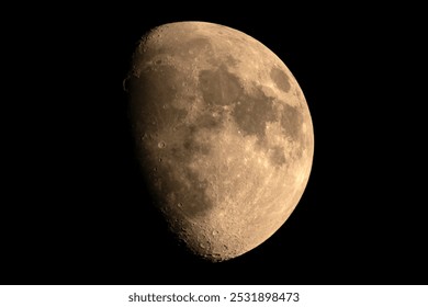 The waxing gibbous moon as it appeared over southern California on October 10, 2024. - Powered by Shutterstock