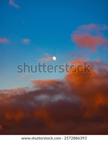 Similar – Image, Stock Photo waxing moon Evening