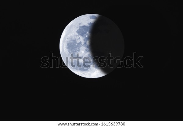 waxing quarter moon dark\
night 2020