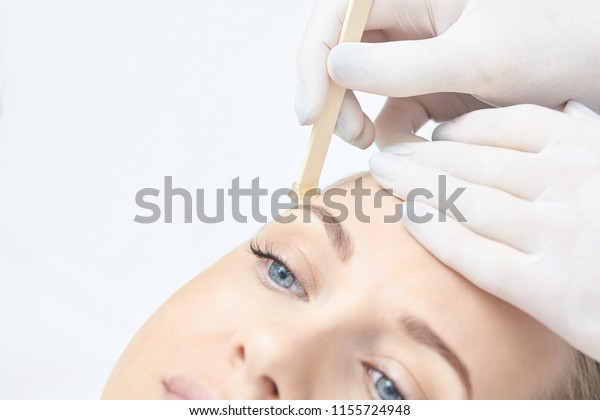 Waxing Woman Leg Sugar Hair Removal Stock Photo Edit Now 1155724948