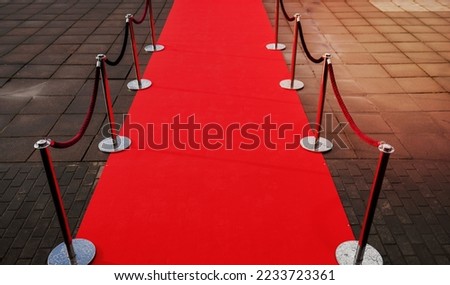 Way to success on the red carpet. 