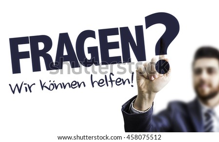 Questions? We Can Help (in German)