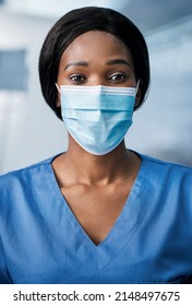 We Have To Stay Prepared For Anything. Portrait Of A Medical Practitioner Wearing A Face Mask In A Hospital.