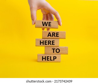 We Here Help Symbol Concept Words Stock Photo 2173742439 | Shutterstock