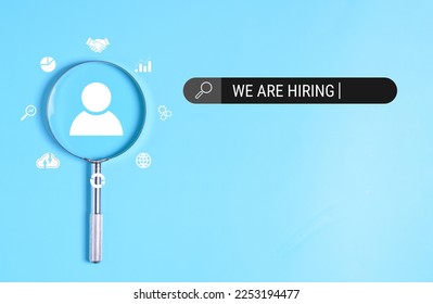 We are hiring template photo, We are hiring icon virtual technology. - Powered by Shutterstock