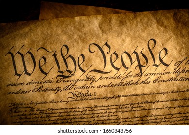 We The People, The Beginning Of The Preamble To The United States Constitution