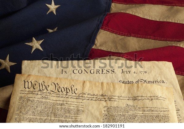 我々国民は 1776年7月4日付けの米国憲法と独立宣言の前文の冒頭の言葉である の写真素材 今すぐ編集