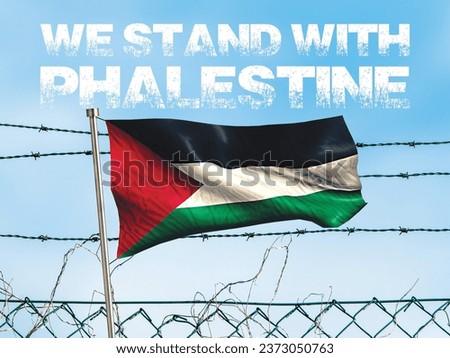 We stand with Phalestine flag