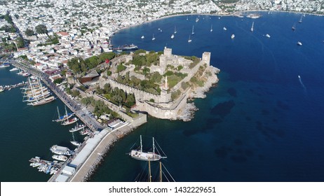 We viewed Bodrum Castle with drone from different angles. Bodrum/Mugla/Turkey