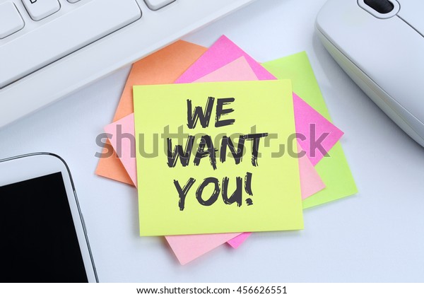 We Want You Jobs Job Working Stock Photo Edit Now 456626551