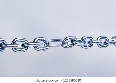 Weak Link In The Chain, Team. Unsafe, Vulnerable Part Of The Team, Business. Thin Spot Concept.