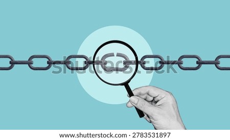 Weakest link analysis concept, identifying vulnerabilities, system failure detection, risk assessment, bottleneck investigation, business problem solving and quality control