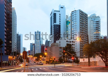 The wealthy neighborhood of Batel, Curitiba, Parana State, Brasil Stock photo © 