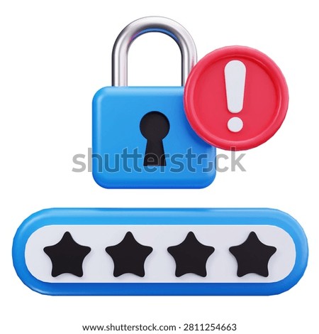 Weapon Security Threat Alert 3D Illustrations