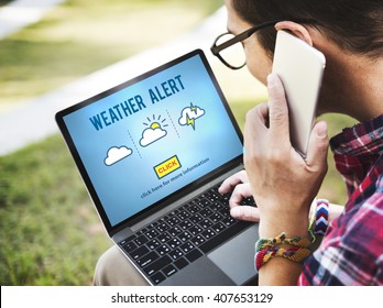 Weather Alert Prediction Forecast News Information Concept