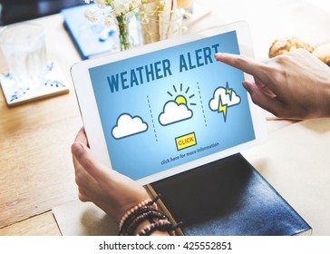 Weather Alert Prediction Forecast News Information Concept