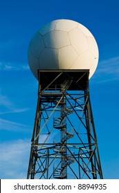 Weather Doppler Radar Station With Spiral Staircase