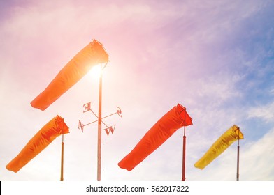 Weather Forecast Wind Sock In The Sky ,pastel Colors Style