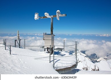 Weather station on the top of the mount Santis, Switzerland - Powered by Shutterstock