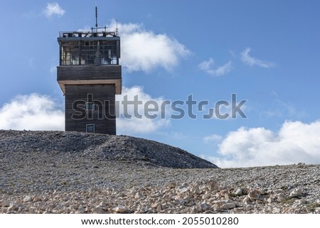 Weather station at the summit Mont Ventoux
