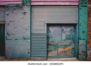 A Weathered Abandoned Storefront