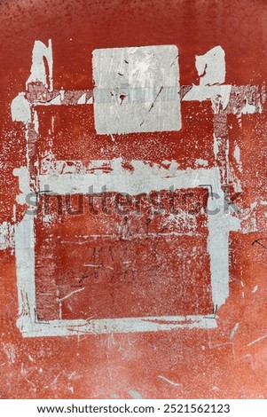 Similar – Image, Stock Photo poster remnants Billboard