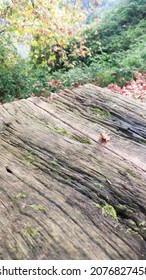 Weathered Rustic Wooden Picnic Table