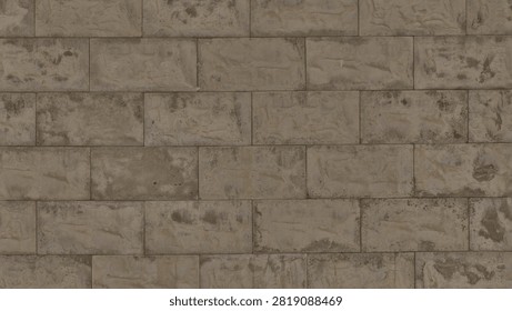 A weathered sandstone tile wall with irregular, textured surfaces, suggesting a natural and aged appearance.