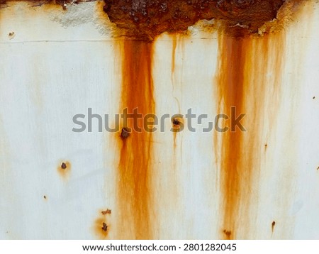 Weathered Steel Surface with Rust Drips Background