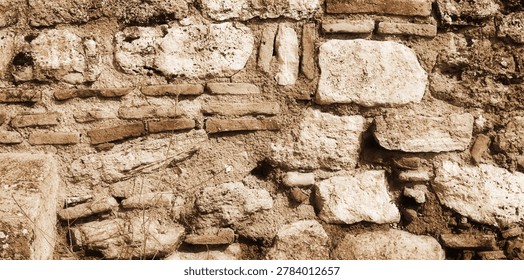 Weathered Stone Wall Texture Background