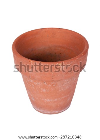 Weathered teracotta pot