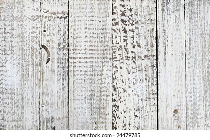 Weathered White Wash Fence