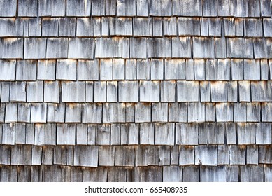 Weathered wooden shingles background