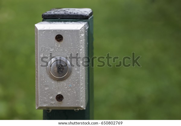 Weatherproof Outdoor Door Release Button Stock Photo Edit Now