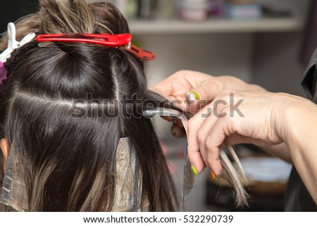 Weave Hair Beauty Salon Stock Photo Edit Now 532290739